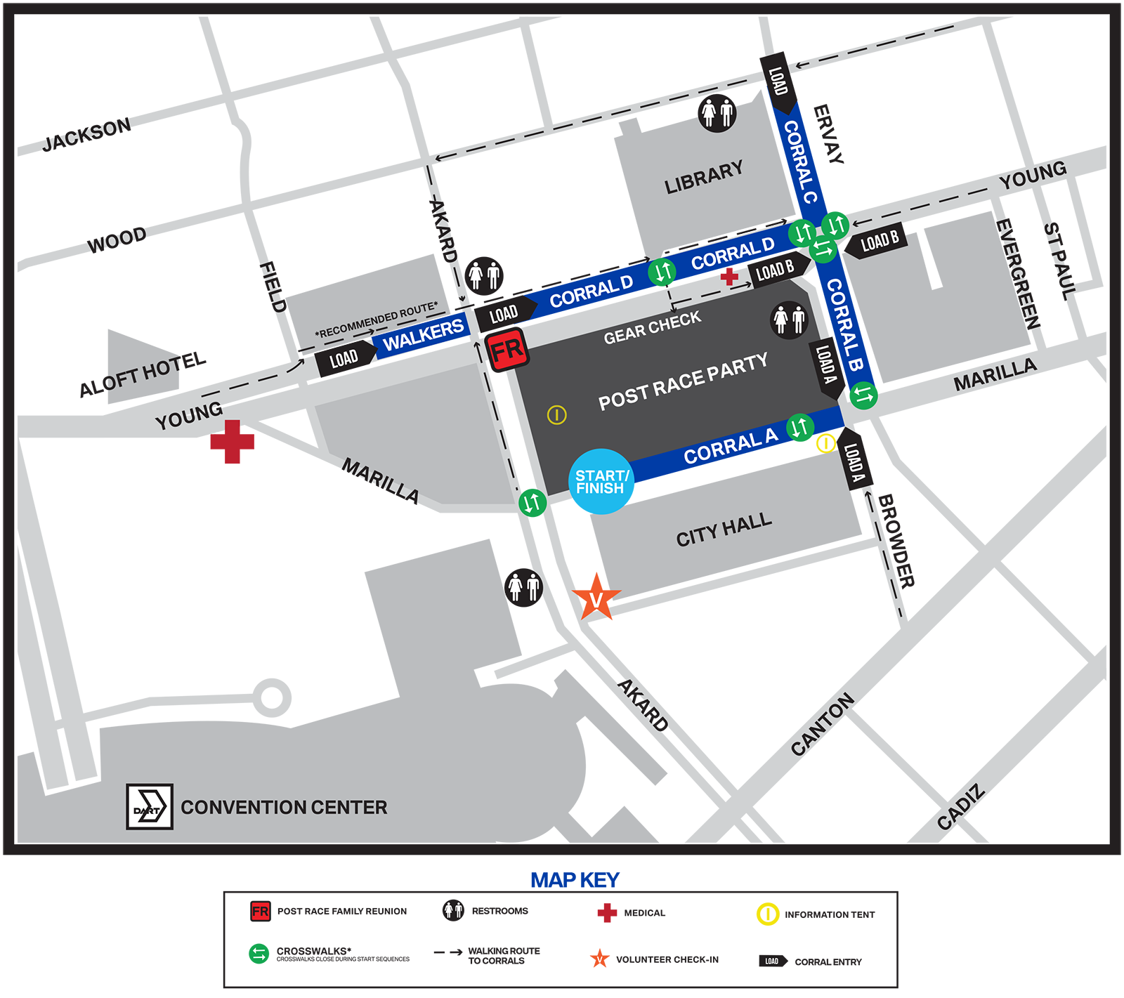 2025 BMW Dallas Marathon Site Map